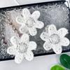 White Wool Woven Nail Beads, Sequins, Three-Dimensional Flower Decorations, Hair Accessories, Headdresses, Bags, Corsages, Cloth Patches