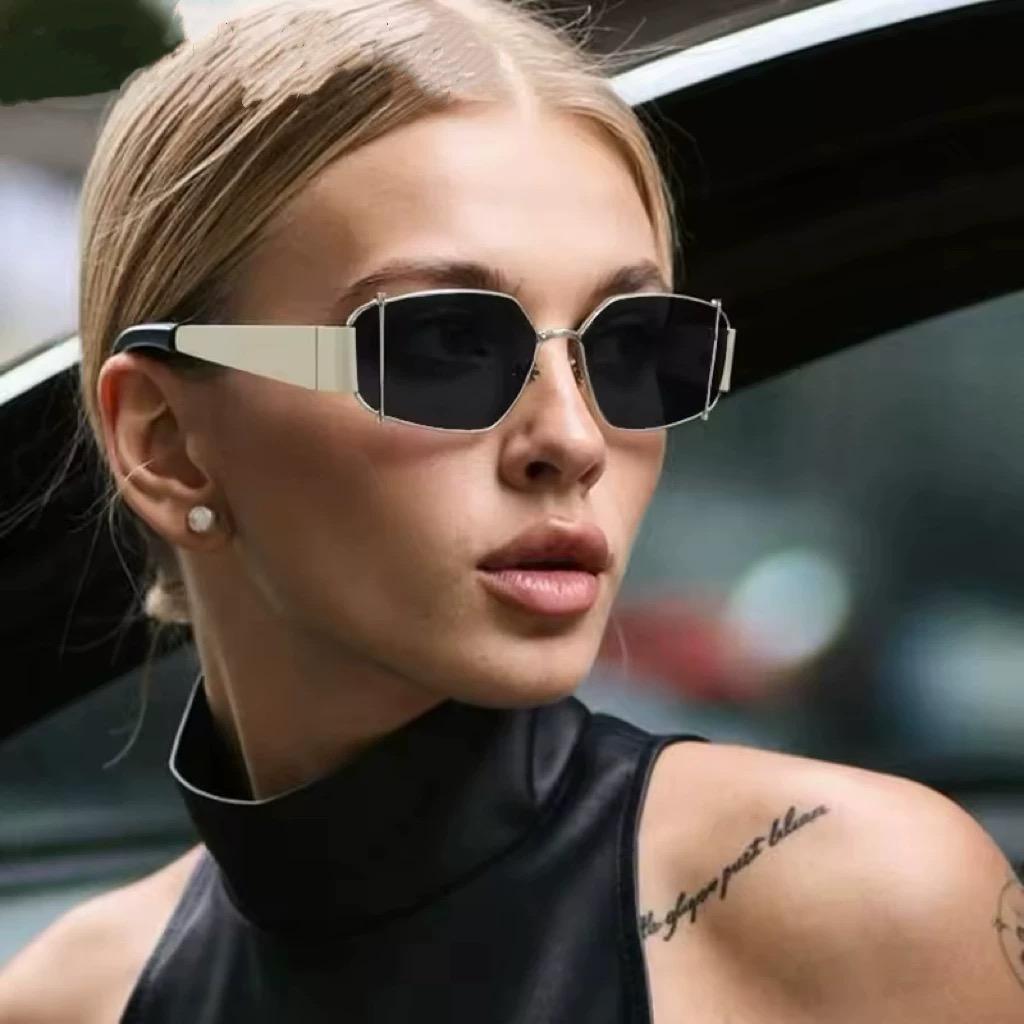 Sexy Ladies Metal Irregular Sunglasses Women For Men Vintage Sun Glasses Punk Popular Trend Outdoor Travel Eyeglasses Uv400