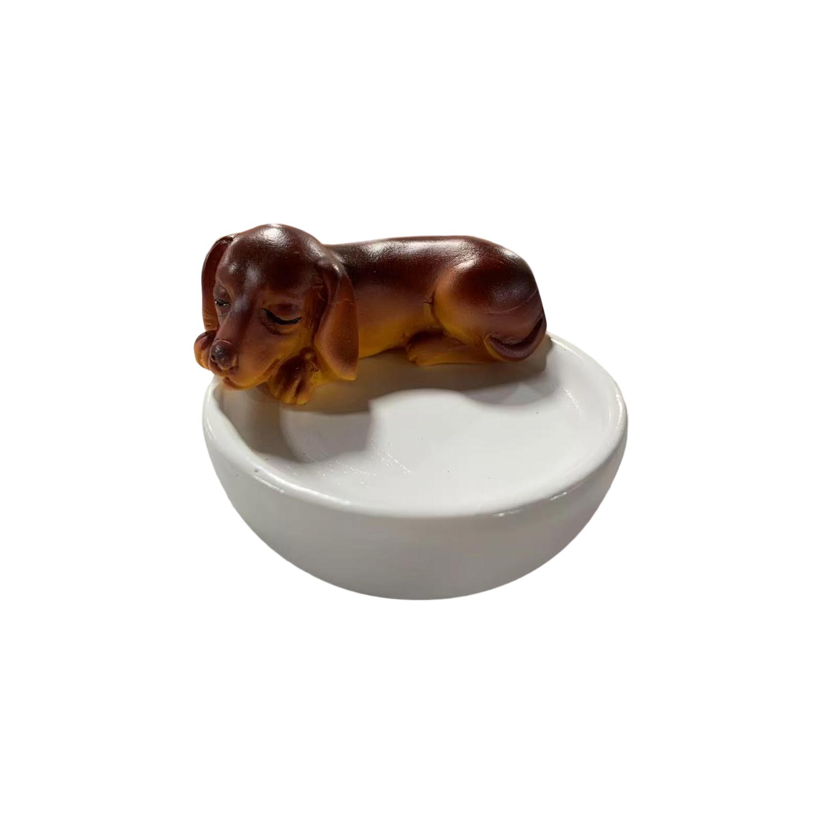 

Puppy Candle Holder Ornaments Resin Ornaments Crafts One Size