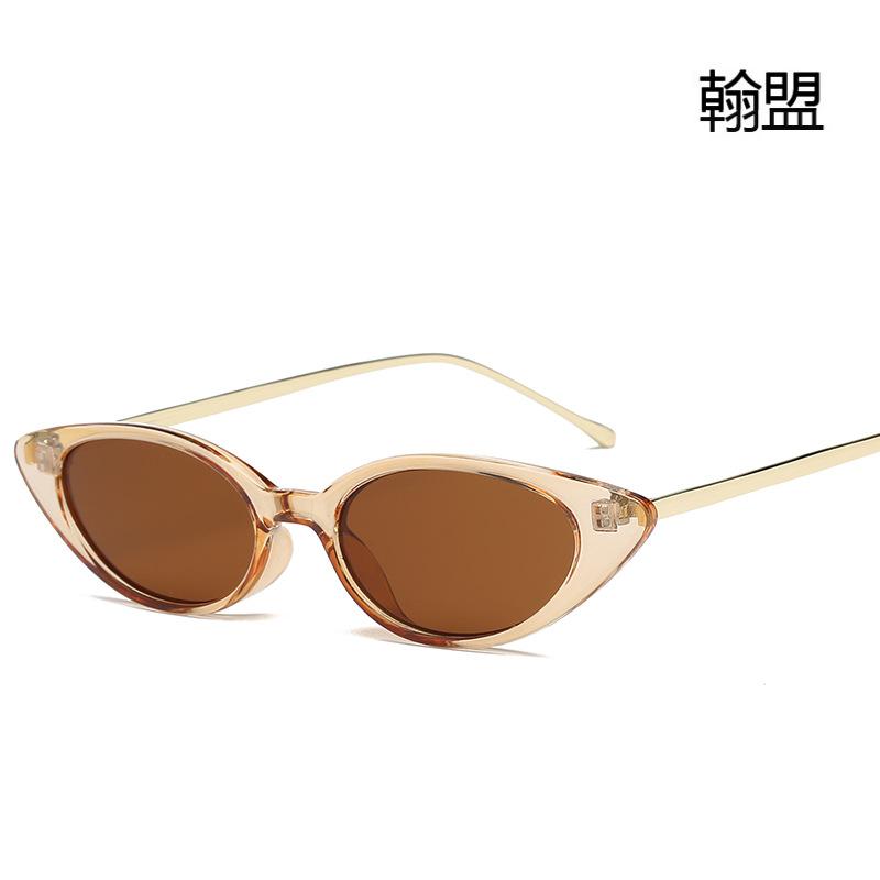 

New European and American fashion sunglasses, European and American trend sunglasses, cat eye small frame sunglasses