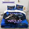 Name Custom Juice Wrld Pattern Bedding Set Quilt Cover Pillowcase Home Decor Gift (1 * Duvet Cover + 2 * Pillowcase, Without Core)