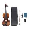 4 4 Size Violin Kit for Beginner and Adults Matte Wooden Violin Bow Strings Shoulder Rest Tuner Rosin and Box Set