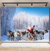 Winter Forest Scene Backdrop for Photography Snow Snowflake Xmas Tree Natural Landscape Christmas Baby Portrait Photo Background