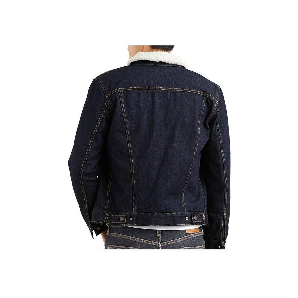 Levis Denim Fleecefodrad Jacka Herrjackor Mörkblå-Denim 16365-0075