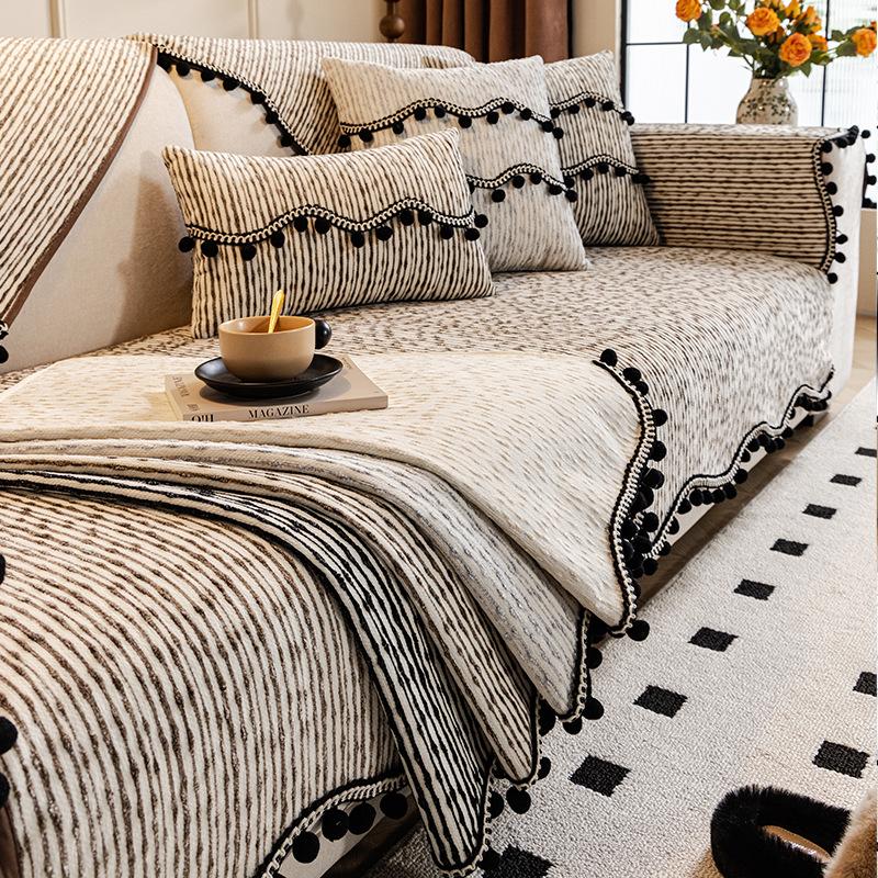 New Sofa Cover, Universal In All Seasons, High-End Leather Seat Cushion, One-Piece Full-Shop Anti-Cat Scratch Cover