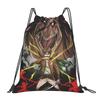 Custom Attack On Titans Drawstring Backpack Women Men Sport Gym Sackpack Foldable Manga Training Bag Sack