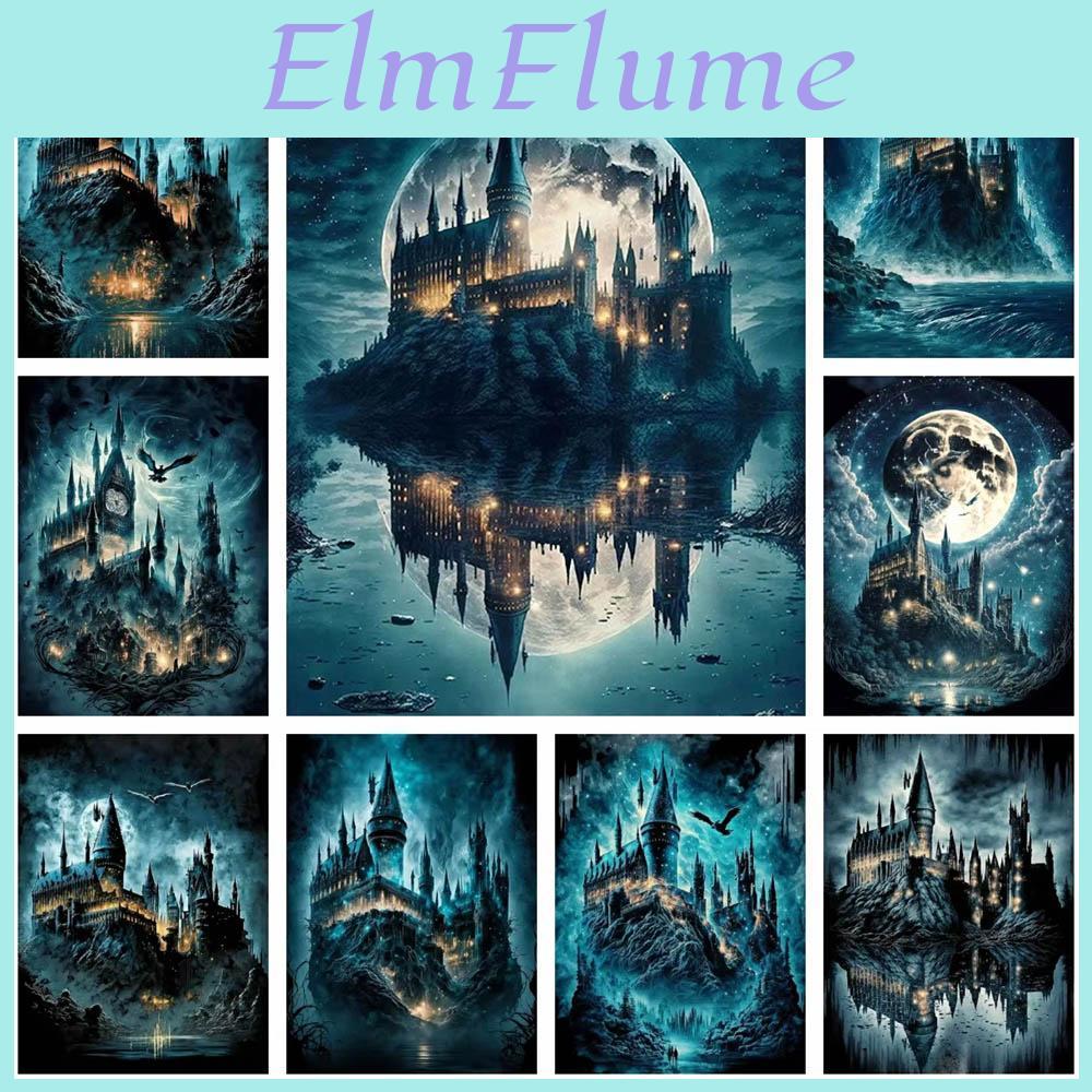 5d School Magic Potter Harry Diy Diamond Painting Cross Stitch Castle Mosaic Embroidery Rhinestones Home Decor Kids Gift