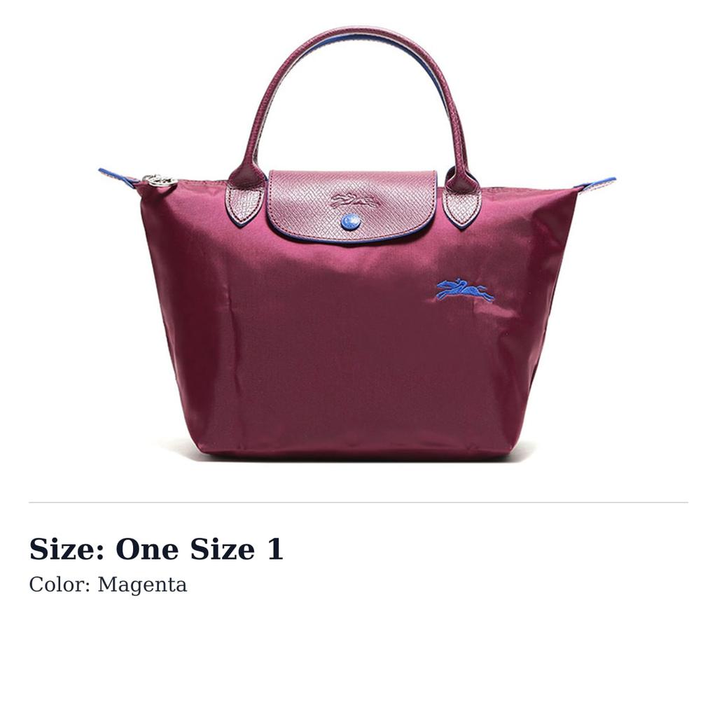 LONGCHAMP Le Pliage Fabric Dumpling Bag Handbag Small Women's Fuchsia 1621619P22