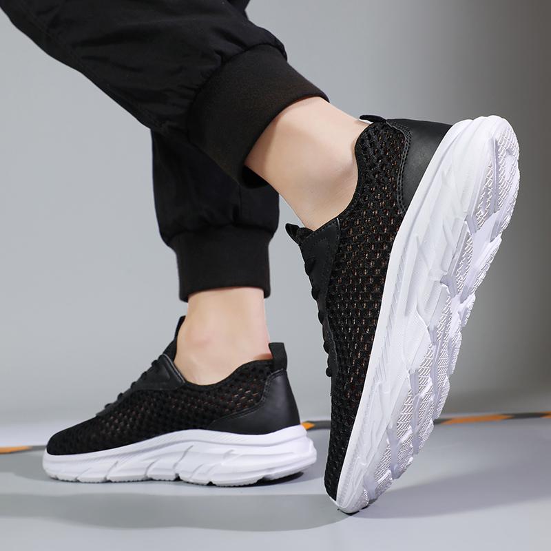 39-48 Summer Men's Sports Shoes Breathable Casual Shoes Flying Weaving Outdoor Running Shoes