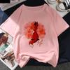 Kawaii Fox Print Ladies Tshirt Ladies Casual Basis Ocollar White T Shirt Short Sleeve Ladies Tshirt Cute Animal Graphics Tops