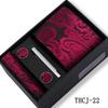 Men's 4-Piece Tie Gift Set for Business, Wedding, and Formal Wear.