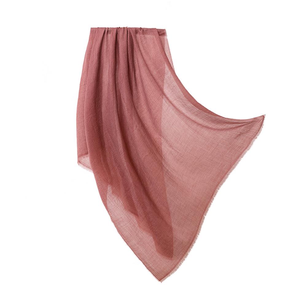 Inner Mongolia Water Soluble Cashmere Vertical Stripe Scarf - Women's Sunscreen Neck Warmer and Versatile Winter Shawl