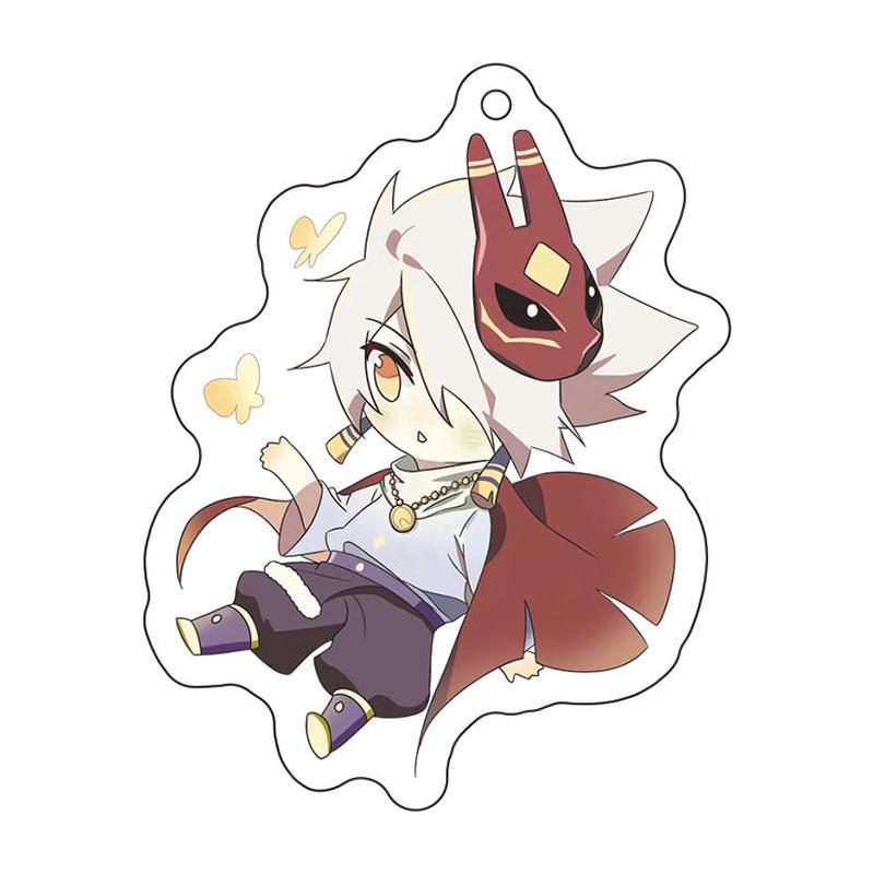 Cielo: Portachiavi Acrilico Figli della Luce - Ciondolo Uccello Bianco & Drago, Regalo Studente Anime.