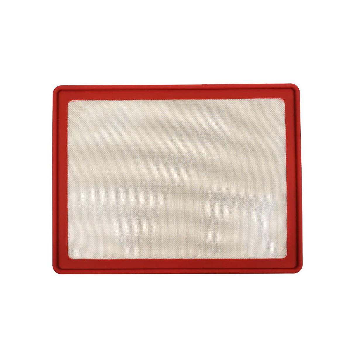 

42x32cm Metal Frame Baking Mat Silicone Nonstick Baking Mat Dishwasher Safe Easy To Clean Exceptional Non-Stick красный