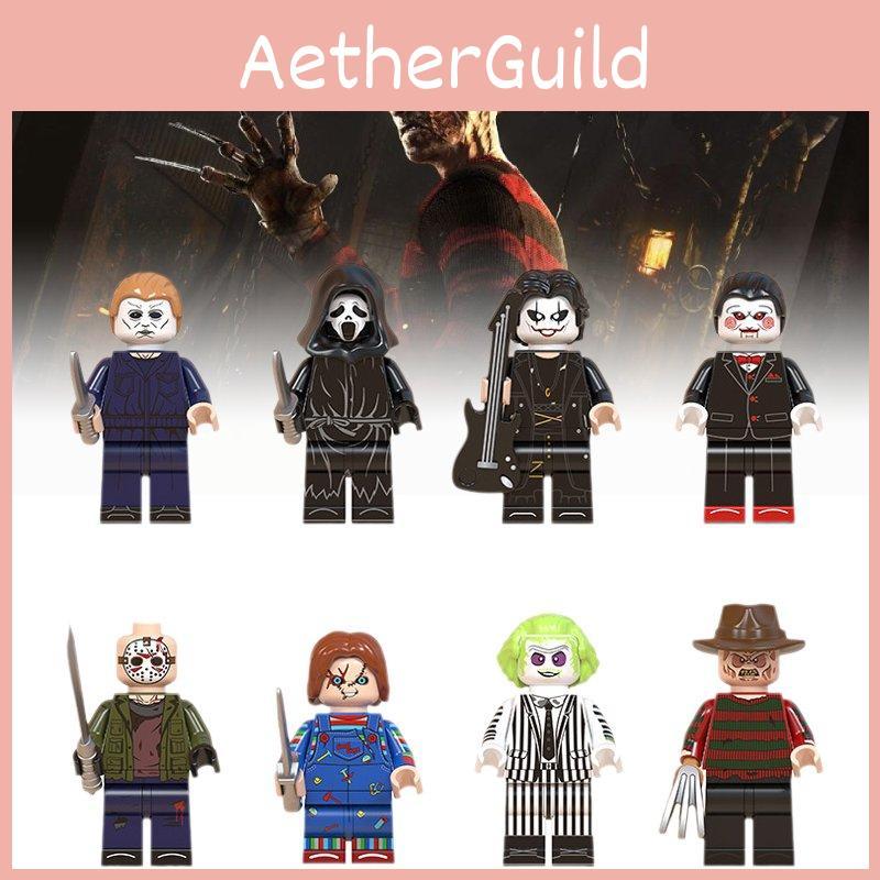 Wm6075 Halloween Themed Scary Mini Figure Bagged Kids Toy Building Blocks Set