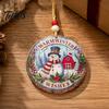 Christmas Gift Wrapping Tags Wooden Hanging Sign with Hemp Rope, Rustic Holiday Wall Decor Party Supplies for Home Decoration, Solid Wood Festive