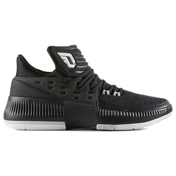 Adidas D Lillard 3 Comfortable Non-Slip Durable Low-Top Basketball Shoes Men Sneakers Graphite-Black BY3196