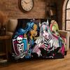 Cartoon Monster High Draculaura Vampire Soft Flannel Throw Blanket,Cozy Blanket for Bed,Couch,Sofa,Bedroom,Living Room,Picnic