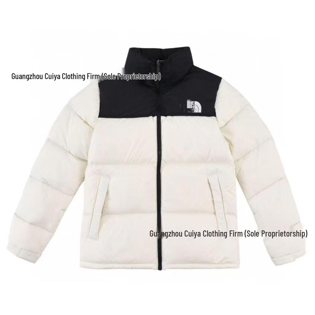 

Beijia 1996 US-Style Thick Men s Winter Cotton Jacket with Stand Collar, Loose Fit Unisex Coat M белый