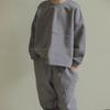 Kinder Sweatshirt Set Herbst/Winter Fleecefutter Set Jungen Mädchen Locker sitzendes Langarm Sweatshirt + Hose 2-teilig