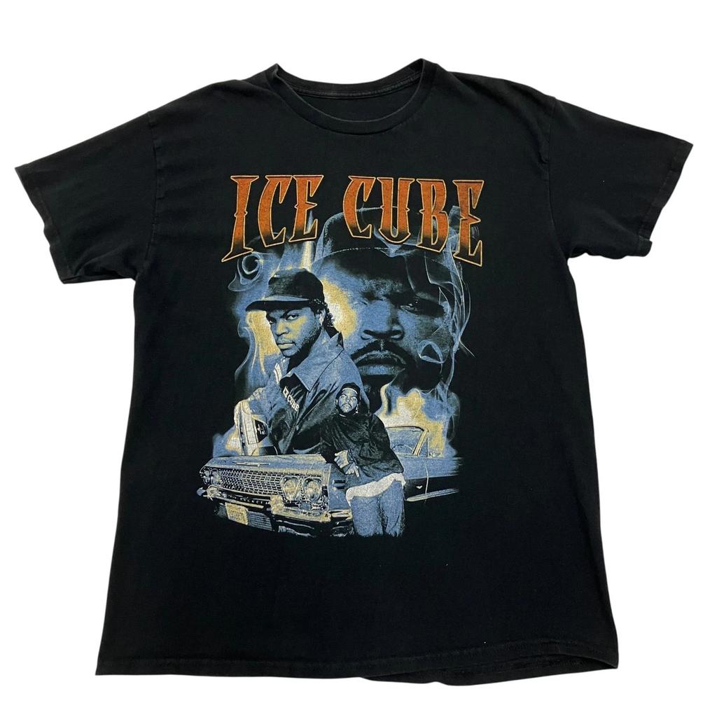 Ice Cube T Shirt Black Mens XL Hip Hop West Coast Rap Graphic Tee