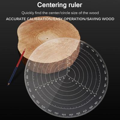 Round Center Finder Compass Lathe Centering Tool Circle Gauge Acrylic Drawing Circles Diameter Round Template