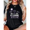 JE Ne Rale Pas JE M'EXPRIME NUANCE Buchstabendruck Übergröße Damen-T-Shirt, Kurzarm Rundhalsausschnitt Lässiges Oberteil für Sommer & Frühling, Damenbekleidung