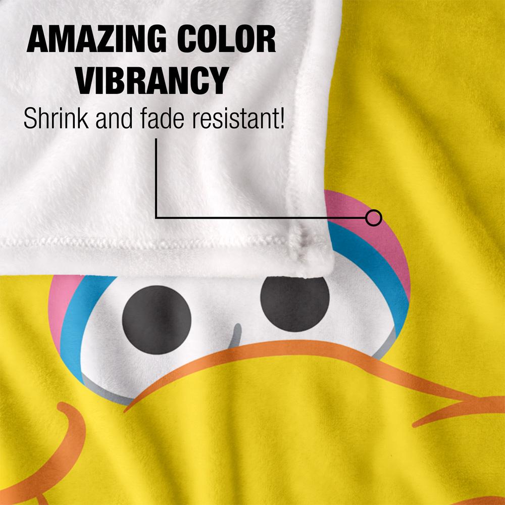 Sesame Street Head Big Bird Blanket