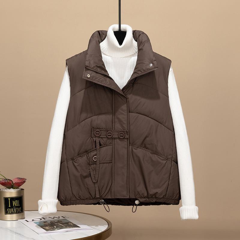The Real Shot Is a New Down Cotton Vest, Shawl, Vest, Jacket, and Vest for Women.