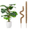 80cm Bendable Coco Coir Moss Pole Plant Cage Climbing Pole Plant Support Extension for Monstera Plant To Grow Upward Garden