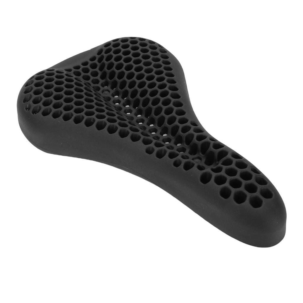 Bike Seat Cushion Cover Silicon Honeycomb Anti Slip Rainproof Ergonomic Bicycle Saddle Cover for Mountain Bikes Road Bikes Black