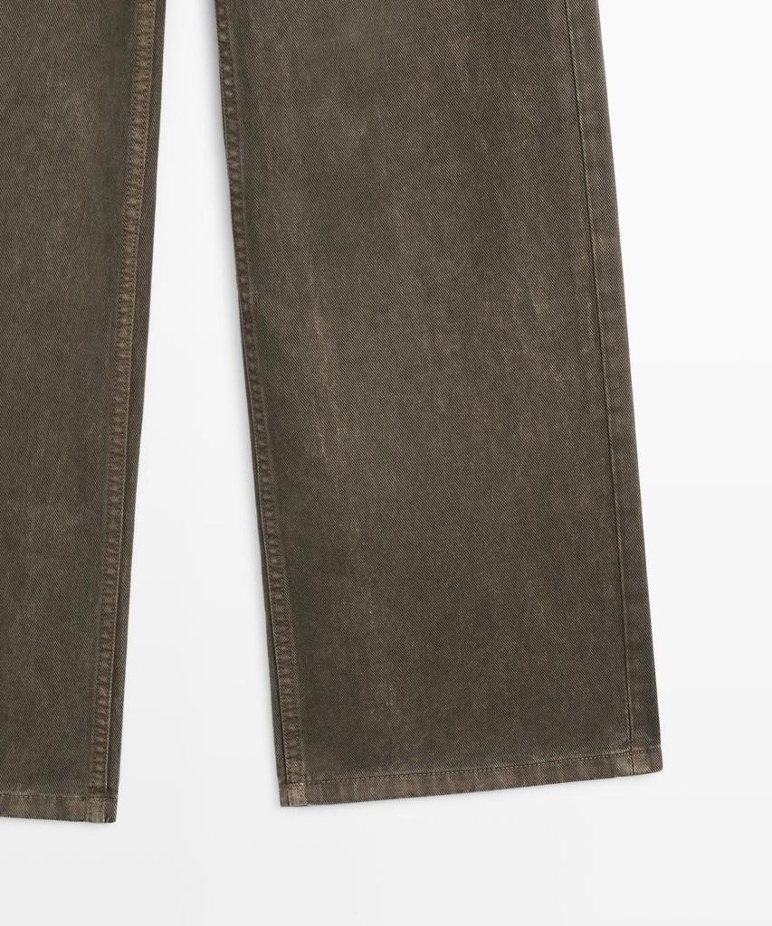 Masimodutti Wide Leg Denim Pants