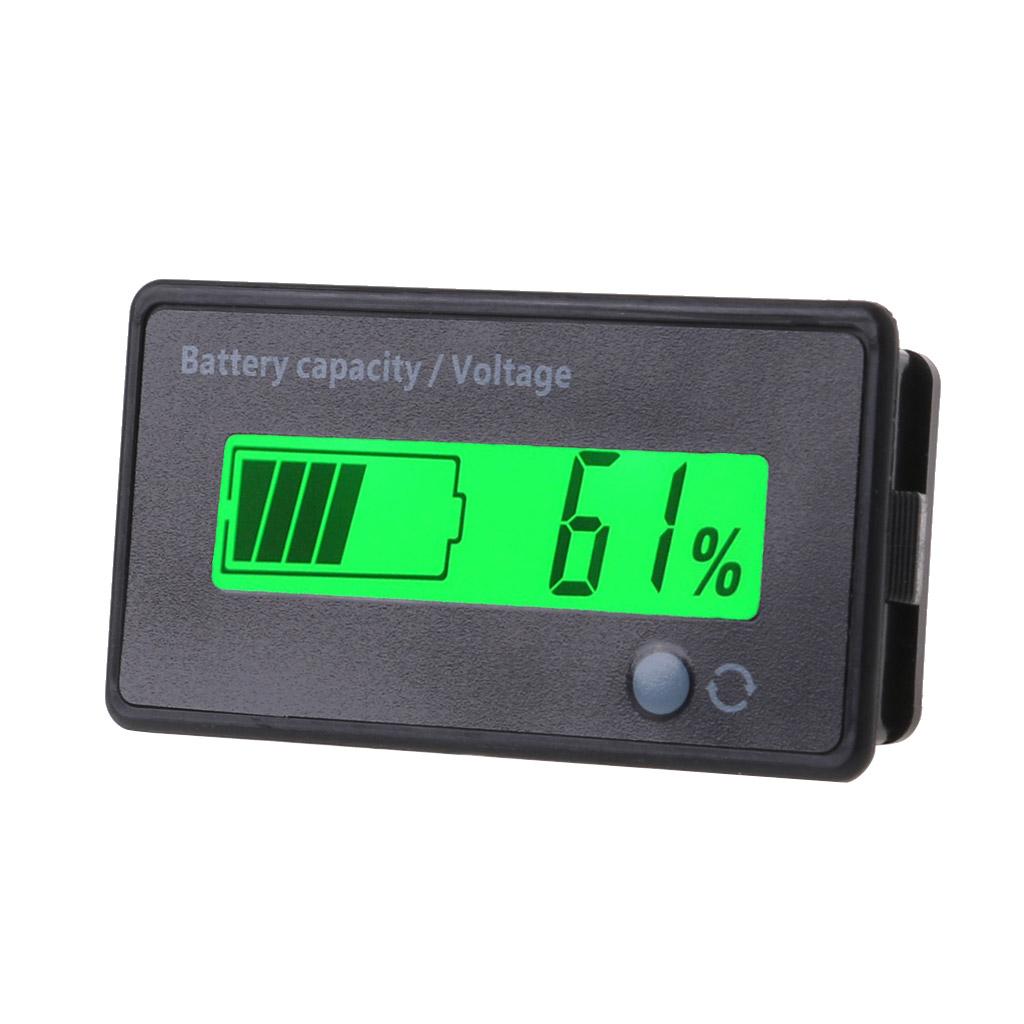 Durable 12V-84V Lead-acid Battery Capacity Indicator Voltage Meter Voltmeter