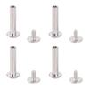 100 Sets Rivets M2 Stainless Steel Multifunctional Hex Nut   Flat Round Head Screw Rivets for Fence