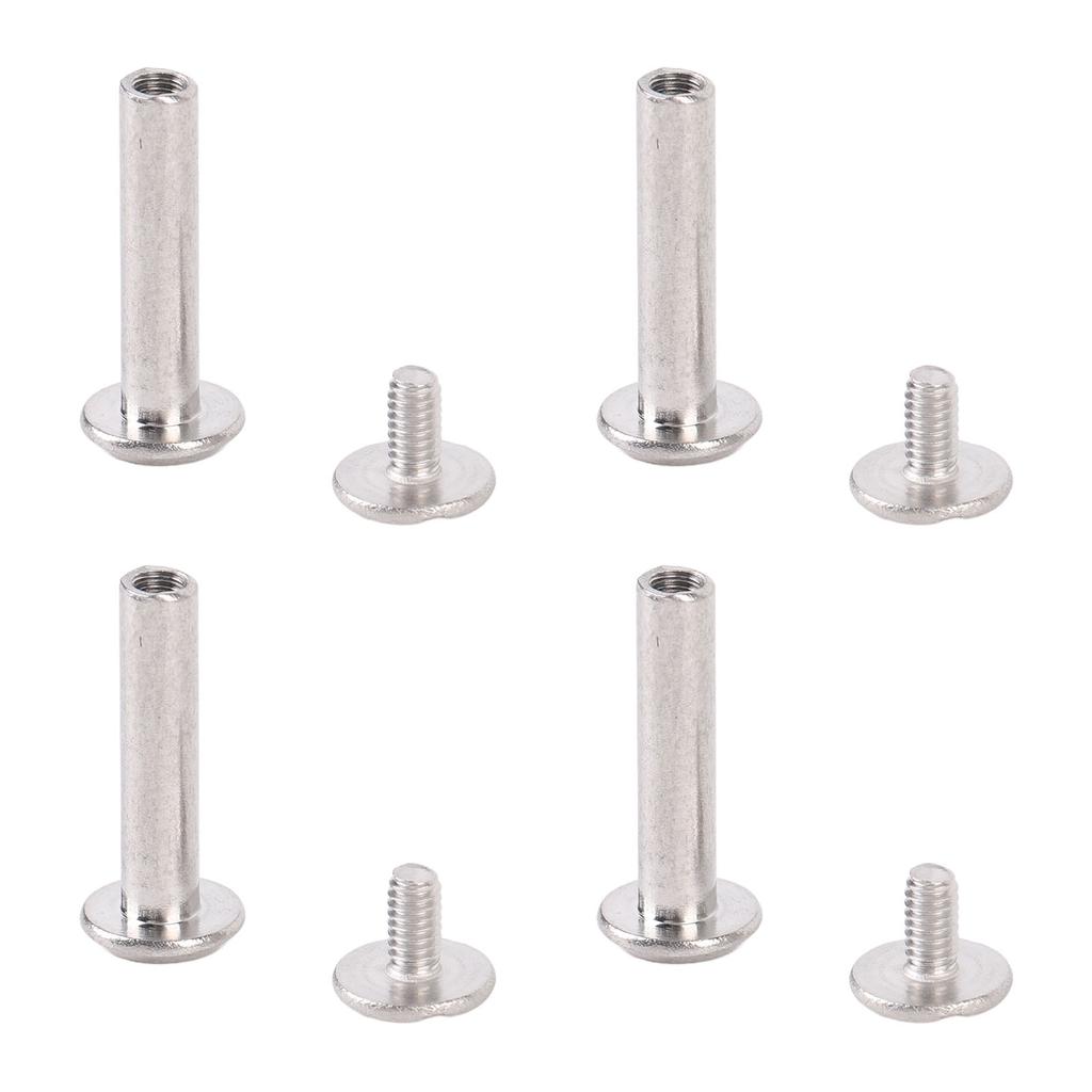 100 Sets Rivets M2 Stainless Steel Multifunctional Hex Nut Flat Round Head Screw Rivets for Fence