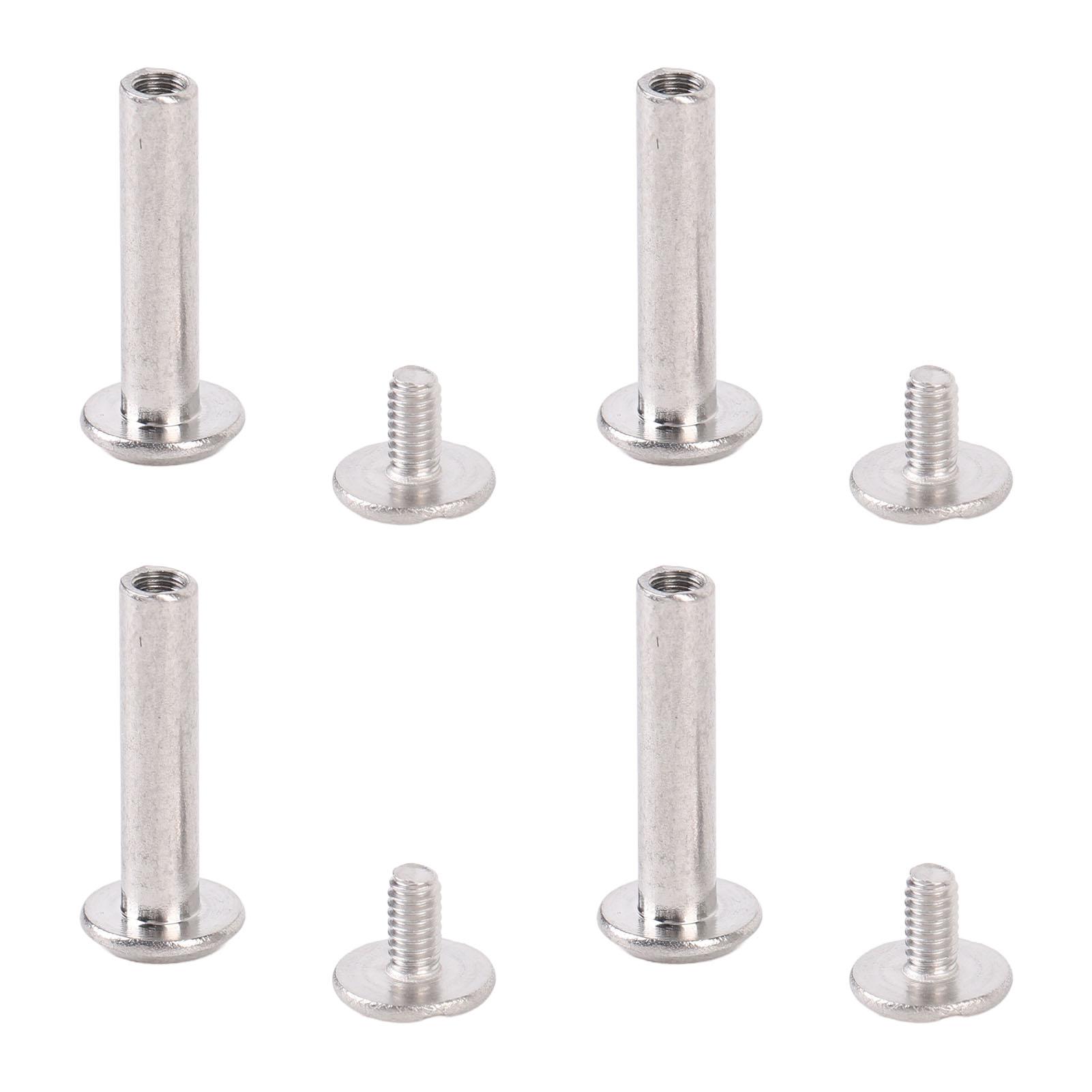 

100 Sets Rivets M2 Stainless Steel Multifunctional Hex Nut Bolt Flat Round Head Screw Rivets for Fence 3x13x6mm
