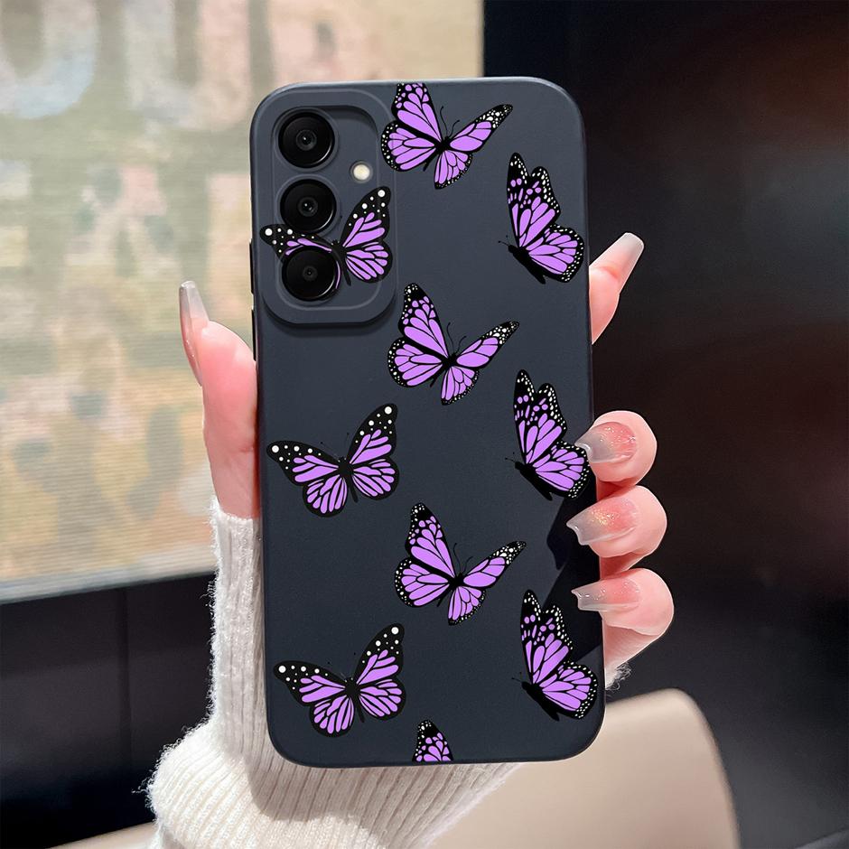For Samsung Galaxy A25 A26 A36 A56 5G Case Cute Flowers Silicone Soft Protective Cover For SamsungA25 A26 A36 A56 Fundas Coque