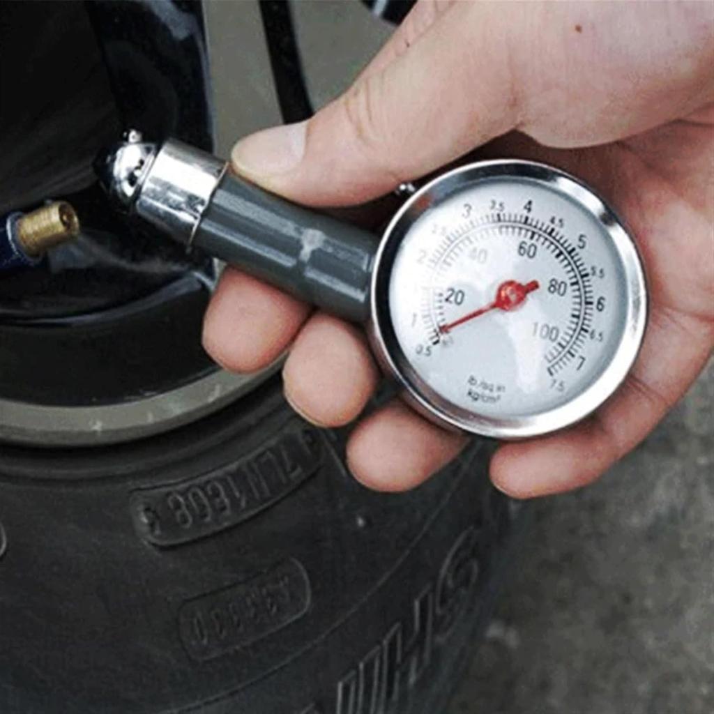 Car Tire Air Pressure Gauge Metal Truck Racing Automobile Tyre Meter Pointer Vehicle Tester Monitoring System Measuring Tool