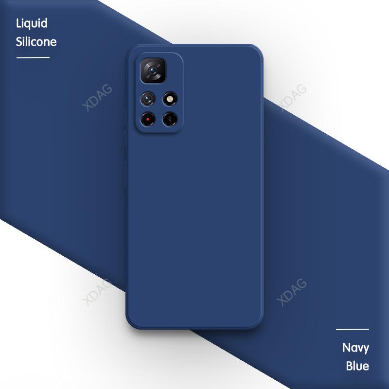 Square Liquid Silicone Phone Case for Xiaomi Poco M4 Pro M5 M5s 4G 5G Soft Luxury Shockproof Lens Protection Original Back Cover