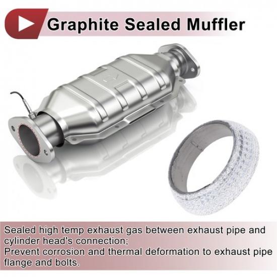 ID 45mm Exhaust Manifold Gasket Exhaust Donut Gasket Muffler Ring Graphite