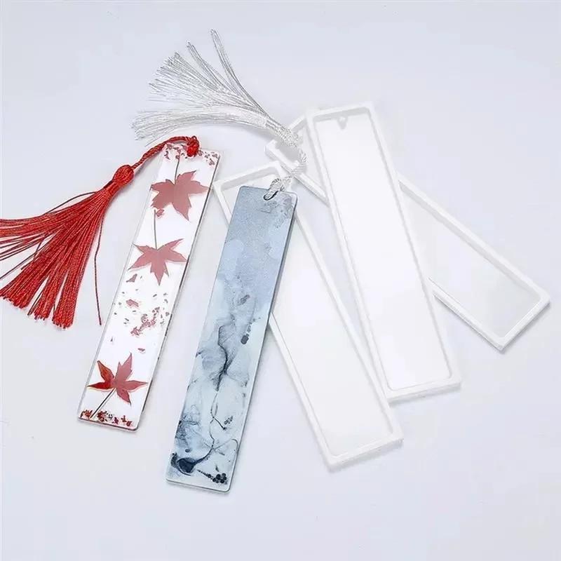 New Rectangle Silicone Bookmark Resin Mold DIY Bookmark Mold Making Epoxy Resin Jewelry DIY Craft Silicone Transparent Mold