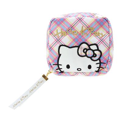 Hello Kitty Dress Tartan Design Series Pouch Hello Kitty 11 X 11 X 4 Cm Character 368431 SANRIO Kitty-chan
