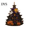 Holiday Tree Hanging Pendants Halloween Acrylic Ornament, Pumpkin Ghost Skull Seasonal Small Gifts for Kids Decor, Spooky Pendant Party Home, Festive