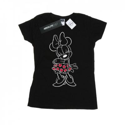 Minnie Mouse Outline Polka Dot T-skjorte for kvinner/damer