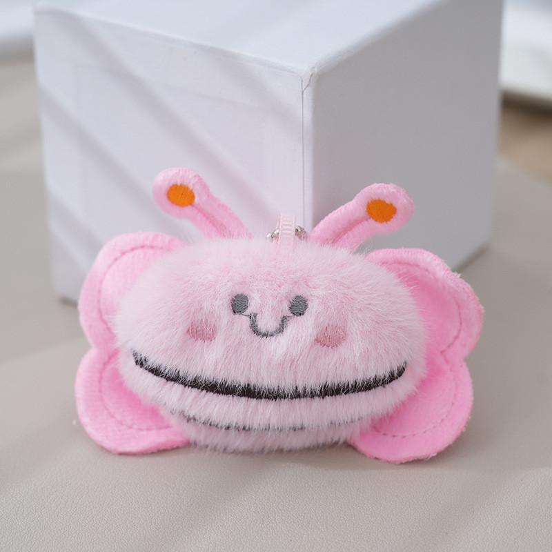 

Plush Cartoon Adorable Bee Keyring Unique Stuffed Toy Doll For Bags And Accessories In Lovely Yellow Purple Blue Pink розовый