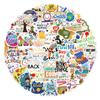 60 Cartoon Graffiti Waterproof Journal Stickers for Back to School Season