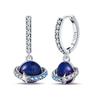 925 Sterling Silver Love Feather Moon Star Heart Earrings Fit Original Charms Hoop for Women Girls Stud Earring Jewelry Gifts