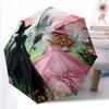 1PC Witch Princess  Automatic Umbrella - Suitable Travel Outdoor Portable Umbrella Birthday Gift Daily Essentials