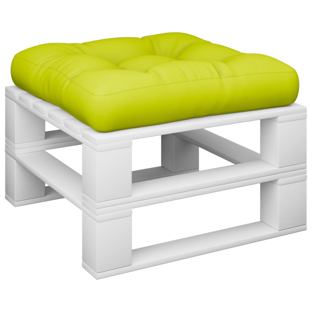 Pallet Cushion Neon Green 60 x 60 x 12 cm Fabric
