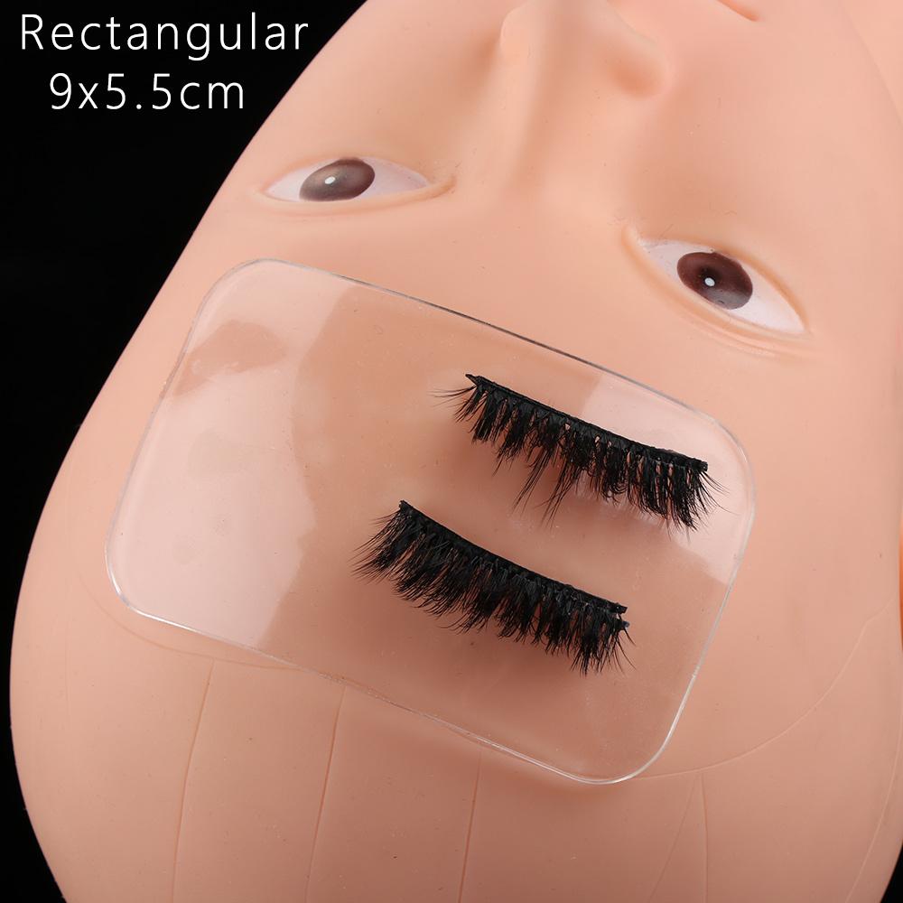 Silicone Transparent Glue Pad Eyelash Grafting Holder Individual Eyelash Palette Eyelash Extension Stand Eye Makeup Accessories